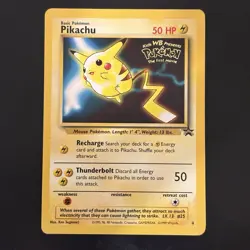 Pokemon Vintage Pikachu (Movie Promo) 04/53 Wotc Black Star Promo - Image 1