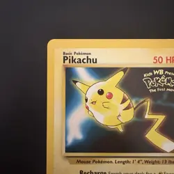 Pokemon Vintage Pikachu (Movie Promo) 04/53 Wotc Black Star Promo - Image 2