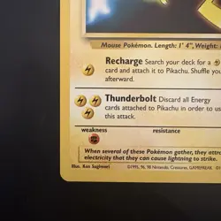 Pokemon Vintage Pikachu (Movie Promo) 04/53 Wotc Black Star Promo - Image 5