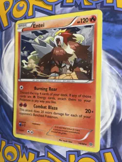 Pokemon Card Entei 14/98 Holo Rare XY Ancient Origins - Image 3