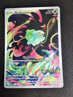 Bulbasaur Pokemon Card Mega Evolution Stamped 133/132 Promo 2025 Nintendo - Image 1