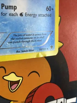 Blastoise 16/101 Holo Pokemon Card Plasma Blast MP - Image 3