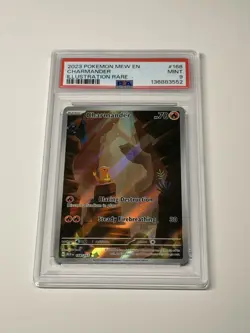 Charmander 168/165 Scarlet & Violet 151 Illustration Rare PSA 9 Mint Pokemon - Image 1