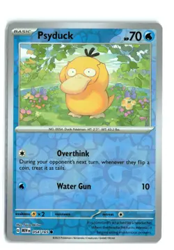 Psyduck 054/165 151 Reverse Holo Pokemon TCG NM-LP - Image 1