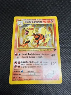 Pokemon Blaine's Arcanine Holo Rare Gym Challenge 1/132 - Image 1