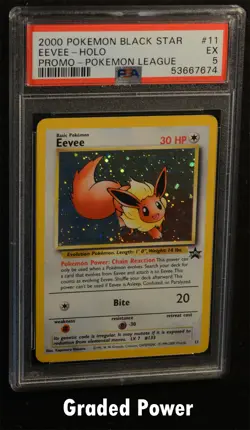 Pokemon Promo Eevee Black Star Promo PSA 5 HOLO (7674) #11 - Image 1