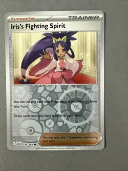 Pokemon TCG * Journey Together 149/159 Iris's Fighting Spirit U REVERSE HOLO * - Image 1