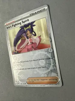Pokemon TCG * Journey Together 149/159 Iris's Fighting Spirit U REVERSE HOLO * - Image 2