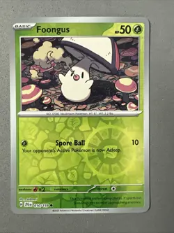 Pokemon TCG * Journey Together 010/159 Foongus C REVERSE HOLO * UNG NM FRESH PK - Image 1