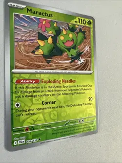 Pokemon TCG * Journey Together 008/159 Maractus Uncommon * UNG NM FRESH PK - Image 2