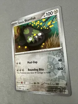 Pokemon TCG * Journey Together 106/159 Galarian Stunfisk REVERSE HOLO * FRESH PK - Image 2