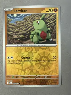 Pokemon TCG * Journey Together 080/159 Larvitar C REVERSE HOLO * UNG NM FRESH PK - Image 1