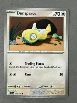 Pokemon TCG * Journey Together 120/159 Dunsparce Common * UNG NM FRESH PK - Image 1