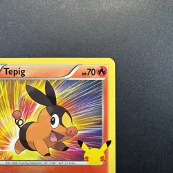 Tepig 13/25 Non Holo - 2021 Pokemon 25th Anniversary McDonalds Promo - Image 2