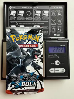 Heavy 22.82! Pokemon TCG SV 10.5 Black Bolt Booster Pack Sealed! Demi-God PackU! - Image 1
