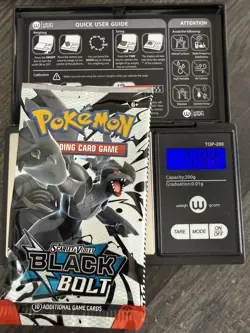 Heavy 22.84U Pokemon TCG SV 10.5 Black Bolt Booster Pack Sealed! Demi-God PackU! - Image 1