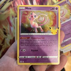 Mew 011/025 Celebrations 25th Anniversary Holo Pokemon TCG - Image 1