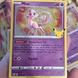 Mew 011/025 Celebrations 25th Anniversary Holo Pokemon TCG - Image 4
