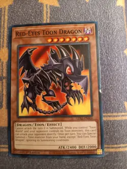 1x Red-Eyes Toon Dragon LDS1-EN066 Common First Edition Light Play - Image 1
