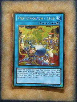 Yugioh Fire Formation - Tenki PGLD-EN050 Gold Rare LP - Image 1