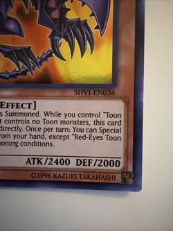 Red-Eyes Toon Dragon SHVI-EN036 Shining Victories 1st Edition - Image 5