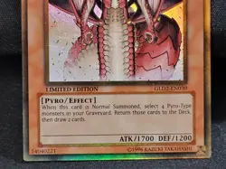 YuGiOh Royal Firestorm Guards GLD2-EN030 Limited Edition Gold Rare LP - Image 4