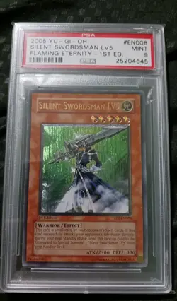 Yugioh PSA 9 Silent Swordsman LV5 Ultimate 1st Edition FET-EN008 - Image 2