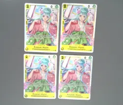 Kouzuki Hiyori SR Op06-106 Playset ×4 One Piece TCG English - Image 1