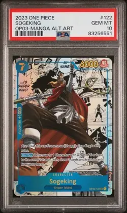 One Piece CCG Sogeking Manga Alternate Art OP03-122 PSA 10 Gem Mint - Image 1