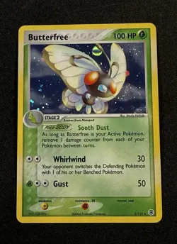Pokemon TCG Butterfree Holo Rare Card 2/112 Fire Red Leaf Green NM Condition - Image 1