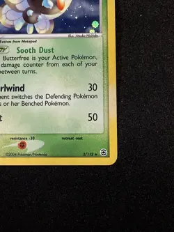 Pokemon TCG Butterfree Holo Rare Card 2/112 Fire Red Leaf Green NM Condition - Image 2