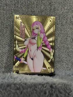 GODDESS STORY MSR #100/100 MITSURI DEMON SLAYER GOLD METAL ANIME CARD - Image 1