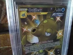 Pokemon vmax gold secret graded art sr octillery vstar gx ex 178/163 v Card b2 - Image 2