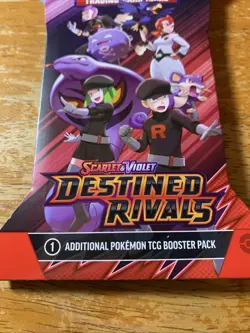POKEMON Scarlet & Violet Destined Rivals 1 Factory Sealed Sleeved Booster Pack - Image 4