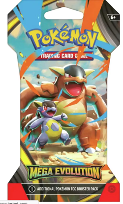 Pokemon Mega Evolution Booster Pack With Mega Kangaskhan - Factory Sealed! - Image 1