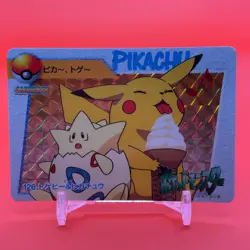 Pikachu Togepi HOLO TCG Pokemon anime Collection carddass Nintendo Japanese F/S - Image 1