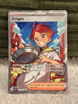Pokemon TCG Crispin 164/142 Sv07: Stellar Crown Holo Full Art NM - Image 1