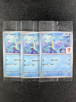 2024 Pokemon LAPRAS #031/142 Stellar Crown 7-Eleven SE Asia Exclusive Lots (A) - Image 1