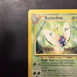 Pokemon Vintage Neo Discovery Non-holo Rare Butterfree WotC - Image 2