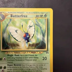 Pokemon Vintage Neo Discovery Non-holo Rare Butterfree WotC - Image 3