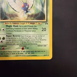 Pokemon Vintage Neo Discovery Non-holo Rare Butterfree WotC - Image 4