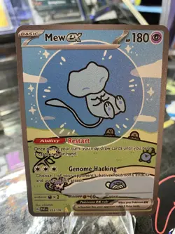 Gold Metal Bubble Mew ex 232/091 Pokemon Card Collectible - Image 1