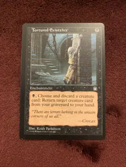 Tortured Existence Stronghold Magic the Gathering Card in Regular NM Condition - Image 1