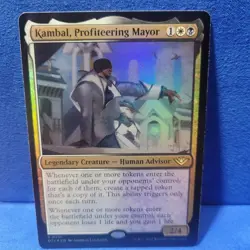 MTG , Outlaws of Thunder Junction: Kambal, Profiteering Mayor( Foil ) - Image 1