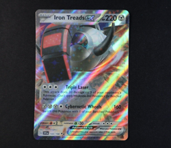 Iron Treads ex 143/198 Holo Shiny Pokemon TCG Card Scarlet Violet 2023 NEAR MINT - Image 1