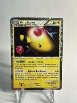 Pokemon TCG: Ampharos (Prime) 105/123 SPANISH - Heartgold & Soulsilver (NM) - Image 1