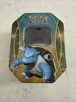 2014 Pokemon Blastoise EX Empty Tin XY Power Trio Brand - Image 1