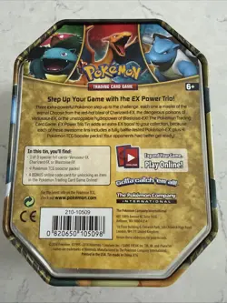 2014 Pokemon Blastoise EX Empty Tin XY Power Trio Brand - Image 2