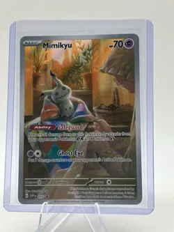 Pokemon TCG Mimikyu 075 Paldean Fates Promo Card Near Mint Condition Pokemon - Image 3