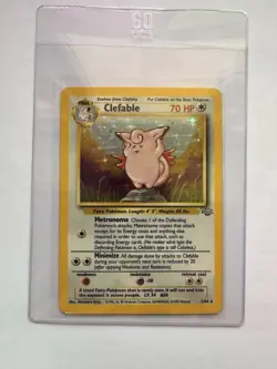 Clefable Jungle Holo Rare 1/64 Near Mint Pokemon TCG Wizards Of The Coast 1999 - Image 1